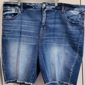 Terra and Sky Denim Shorts - size 22W